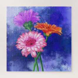 Driekleuren Gerbera's Puzzel - Mooi