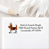 Driekleurenbaai Eenvoudig Etiket (Insitu)