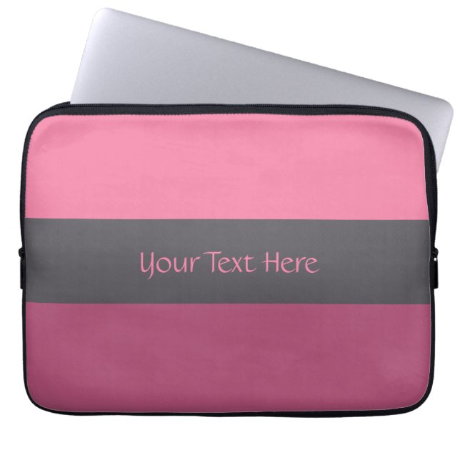 Driekleurenstrepen, aangepaste laptophoezen laptop sleeve (Voorkant)