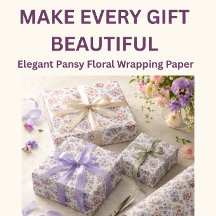 Driekleurig Bloemige Inpakpapier | Elegante Tuinca