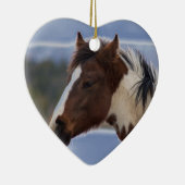 driekleurig paard keramisch ornament (Rechts)