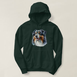 Driekleurige Australische herder Hoodie