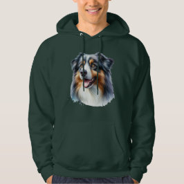 Driekleurige Australische herder Hoodie