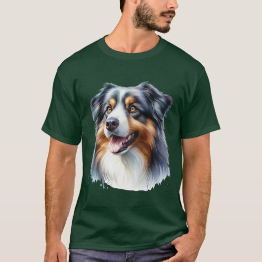 Driekleurige Australische herder T-shirt (Voorkant)