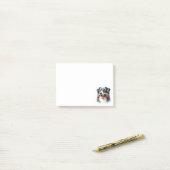 Driekleurige Australische Herdershond Post-it® Notes (Op bureau)