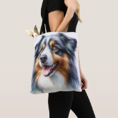 Driekleurige Australische Herdershond Tote Bag (Dichtbij)