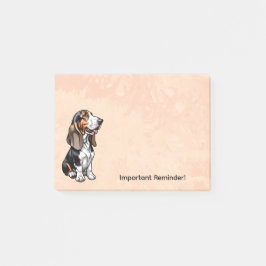 Driekleurige Basset Hound Post-it® Notes
