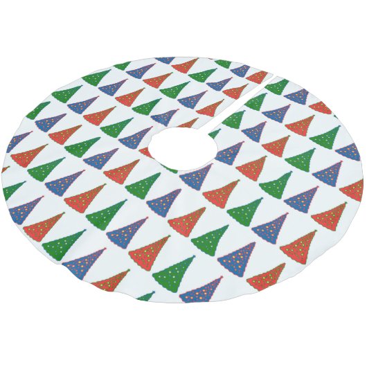 driekleurige bomen kerstboom rok (Gekanteld)