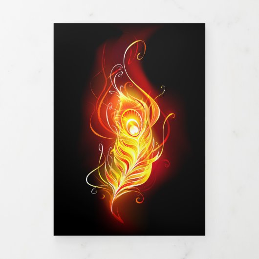 Driekleurige brief vouw aankondiging (Cover)