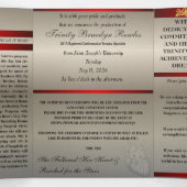 Driekleurige brief vouw aankondiging (Binnenkant midden)