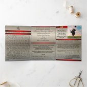 Driekleurige brief vouw aankondiging (Binnen)