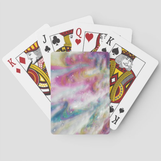 Driekleurige Bubbel Pokerkaarten (Achterkant)