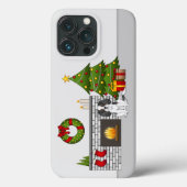 Driekleurige Cavalier-hond in een feestelijke kers Case-Mate iPhone Case (Achterkant)
