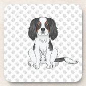 Driekleurige Cavalier King Charles Spaniel Hond & Bier Onderzetter (Voorkant)