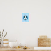 Driekleurige Cavalier King Charles Spaniel Hond Op Poster (Keuken)