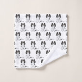Driekleurige Cavalier King Charles Spaniel Hond Pa Bad Handdoek (Wasdoekje)