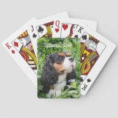 Driekleurige Cavalier King Charles Spaniel Hond Pokerkaarten (Achterkant)