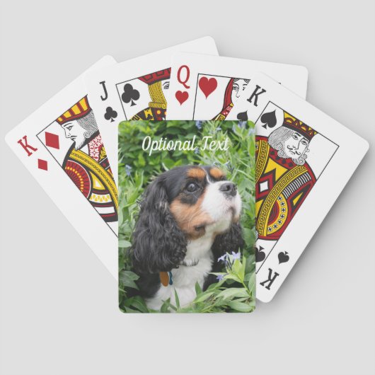 Driekleurige Cavalier King Charles Spaniel Hond Pokerkaarten (Achterkant)