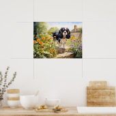 Driekleurige Cavalier King Charles Spaniel Poster (Keuken)