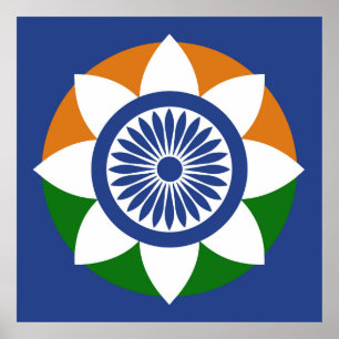 driekleurige chakra poster
