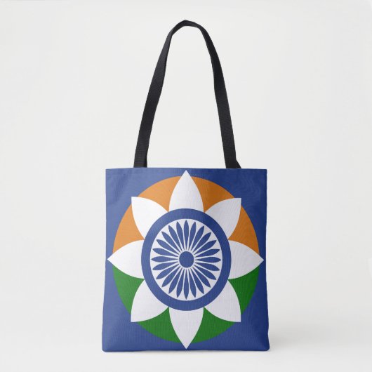 driekleurige chakra tote bag (Voorkant)