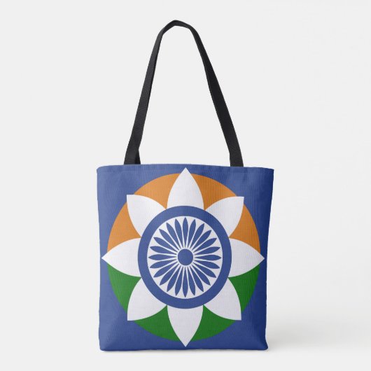 driekleurige chakra tote bag (Achterkant)
