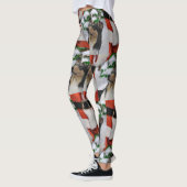 Driekleurige Collie Kerstmis Leggings (Links)