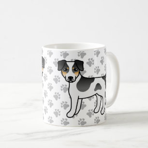 Driekleurige Deens-Zweedse boerderijhond Mooie Hon Koffiemok