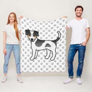 Driekleurige Deens-Zweedse boerderijhond Schattige Fleece Deken