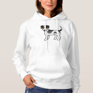 Driekleurige Deens-Zweedse boerderijhond Schattige Hoodie
