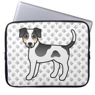 Driekleurige Deens-Zweedse boerderijhond Schattige Laptop Sleeve