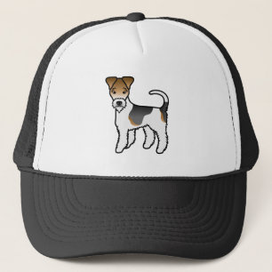 Driekleurige Draadharige Vos Terriër Moppige Carto Trucker Pet