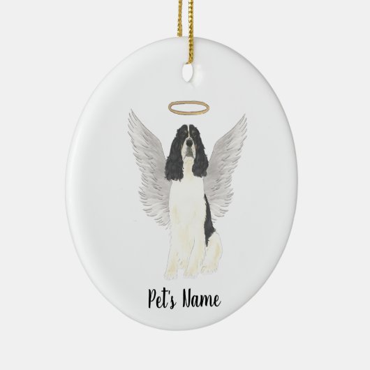 Driekleurige Engelse Springer Spaniel Sympathie Keramisch Ornament (Rechts)