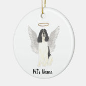Driekleurige Engelse Springer Spaniel Sympathie Keramisch Ornament (Links)