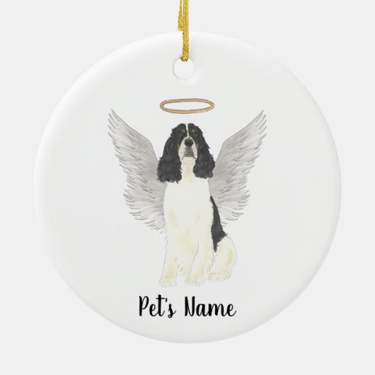 Driekleurige Engelse Springer Spaniel Sympathie Keramisch Ornament (Achterkant)