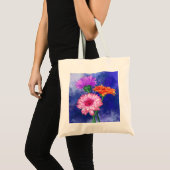 Driekleurige Gerberas-Canvas tas (Voorkant (product))