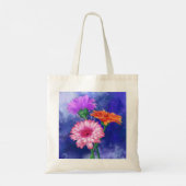Driekleurige Gerberas-Canvas tas (Achterkant)
