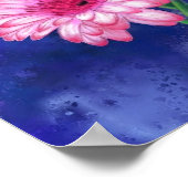 Driekleurige Gerbera's Poster Schilderij (Hoek)