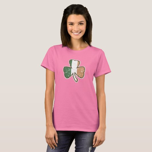 driekleurige Ierse Shamrock T-Shirt (Voorkant volledig)