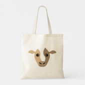 Driekleurige Koe op de Canvas tas (Achterkant)