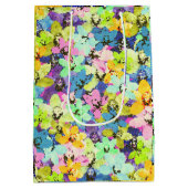 Driekleurige mozaïekorchideeën,  medium cadeauzakje (Achterkant)