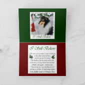 Driekleurige, ongekende kerstcadeautjes voor kerst feestdagen kaart (Binnen)