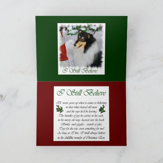 Driekleurige, ongekende kerstcadeautjes voor kerst feestdagen kaart (Binnen)