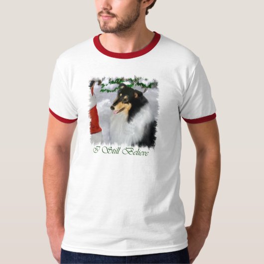 Driekleurige, ongekende kerstcadeautjes voor kerst t-shirt (Voorkant)