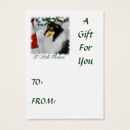 Driekleurige, ongekende kerstcadeautjes voor kerst visitekaartje