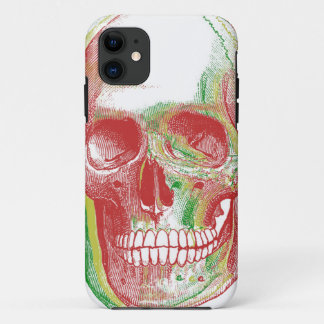 Driekleurige Rasta-schedel Case-Mate iPhone Case