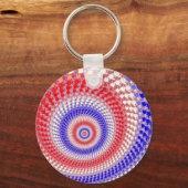Driekleurige Roundalls Sleutelhanger (Voorkant)