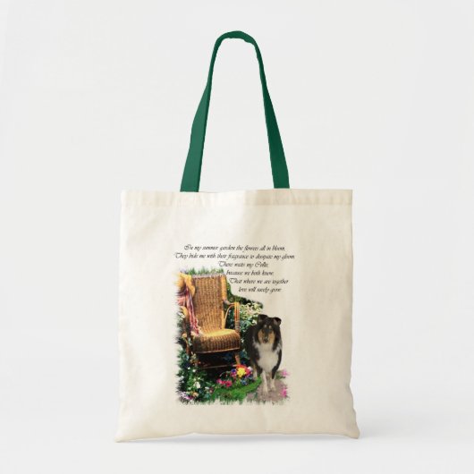 Driekleurige ruw collie-artikelen met kunstcadeaus tote bag (Voorkant)