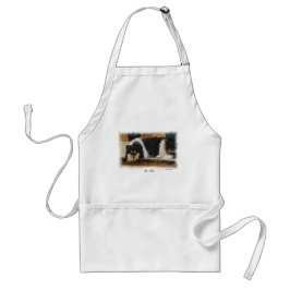 Driekleurige ruw collie-cadeaus standaard schort