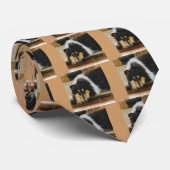 Driekleurige ruw collie-cadeaus stropdas (Opgerold)
